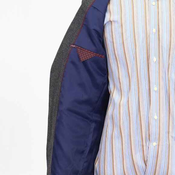 Mark & Spencer 40L Gray HB 2-Button Sport Coat Blazer Jacket P168 - Picture 9 of 11